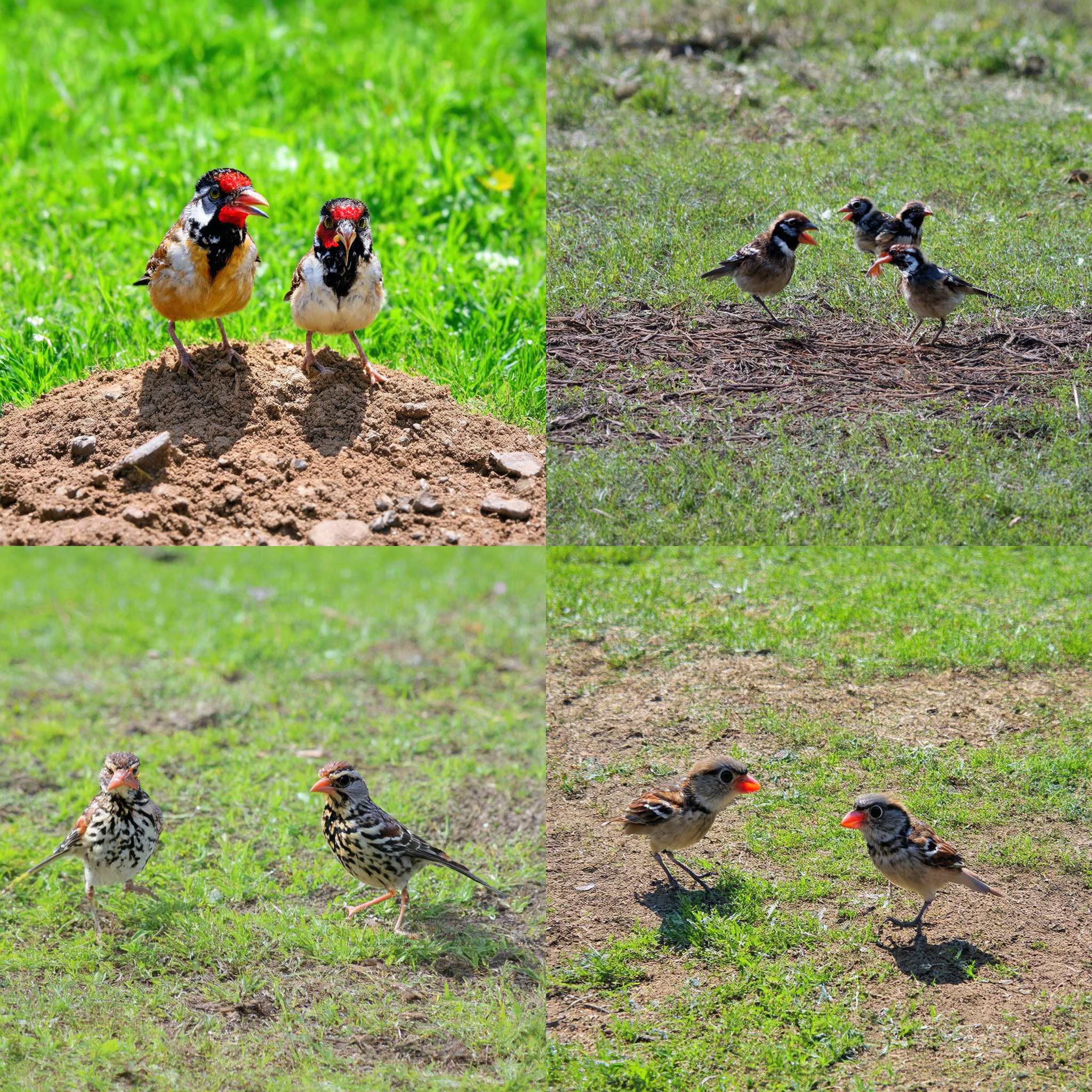 Hungry baby birds