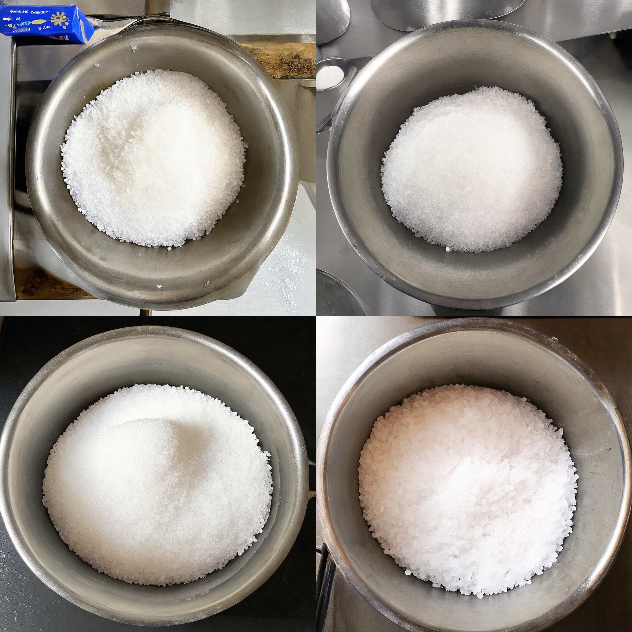 A pot of salted water heated to 100 degrees celsius