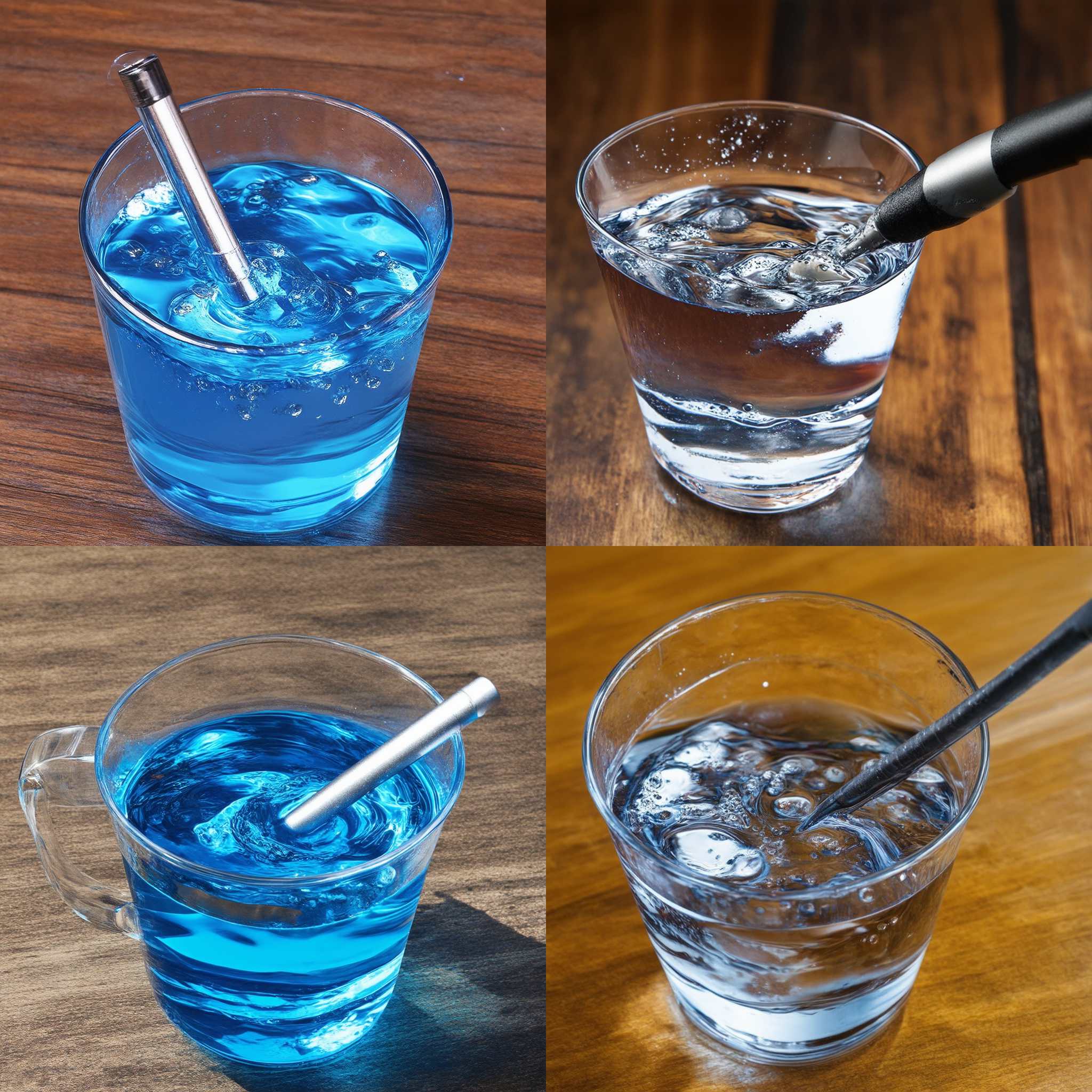 a pen placed in a cup of water