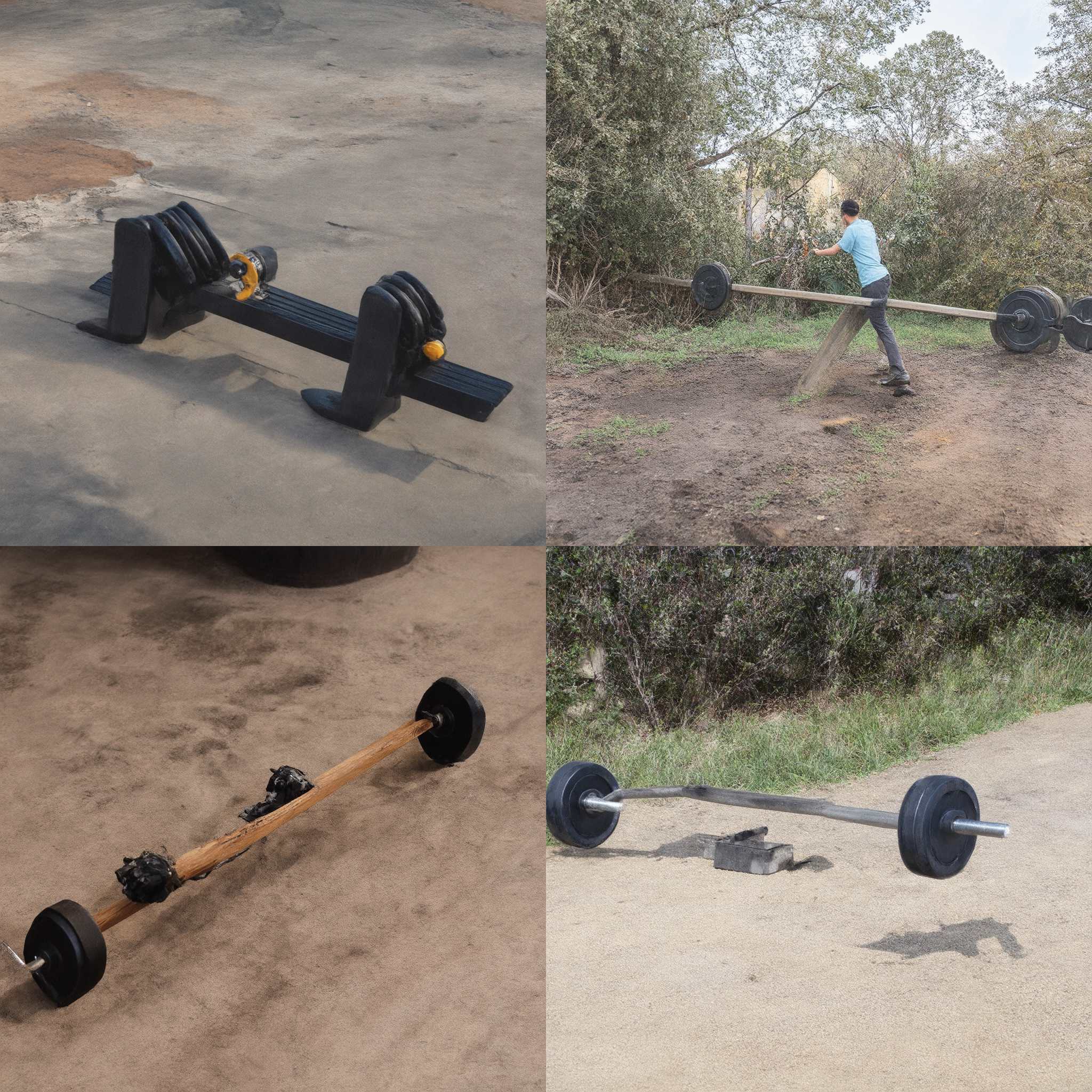 A seesaw with even weights on both sides