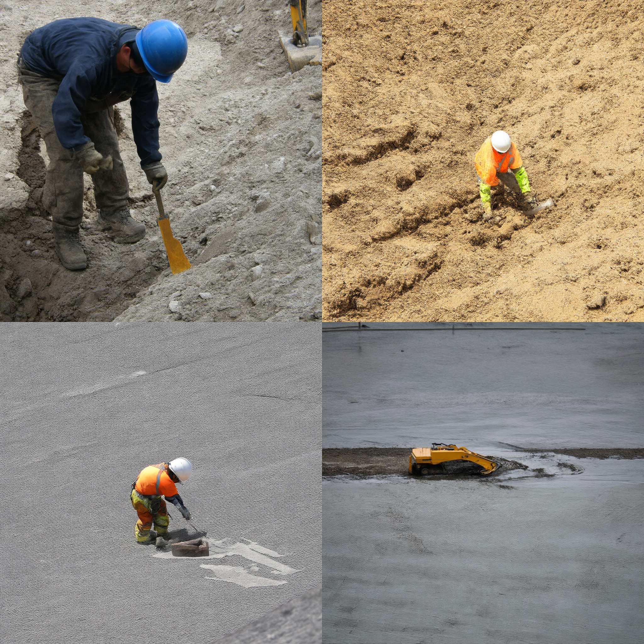 A construction worker work