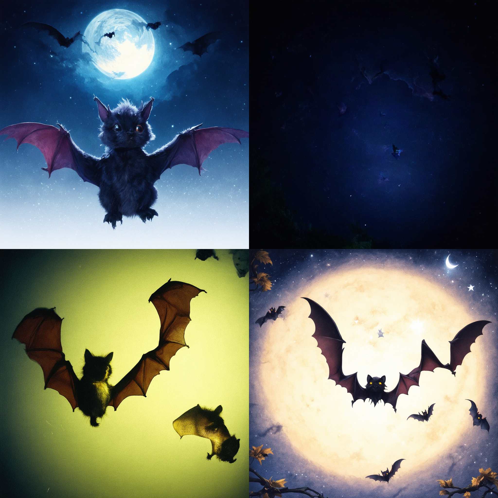 Bats during the night