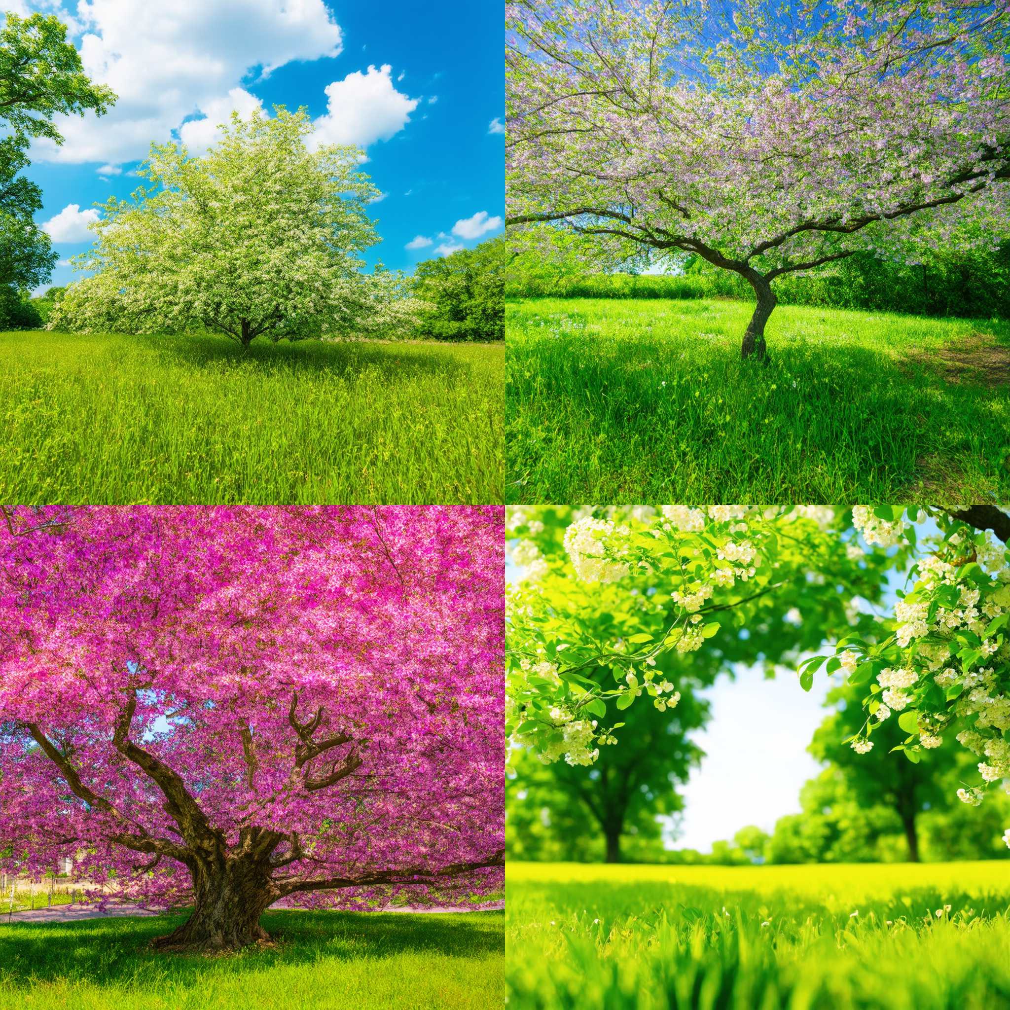 An oak tree in spring