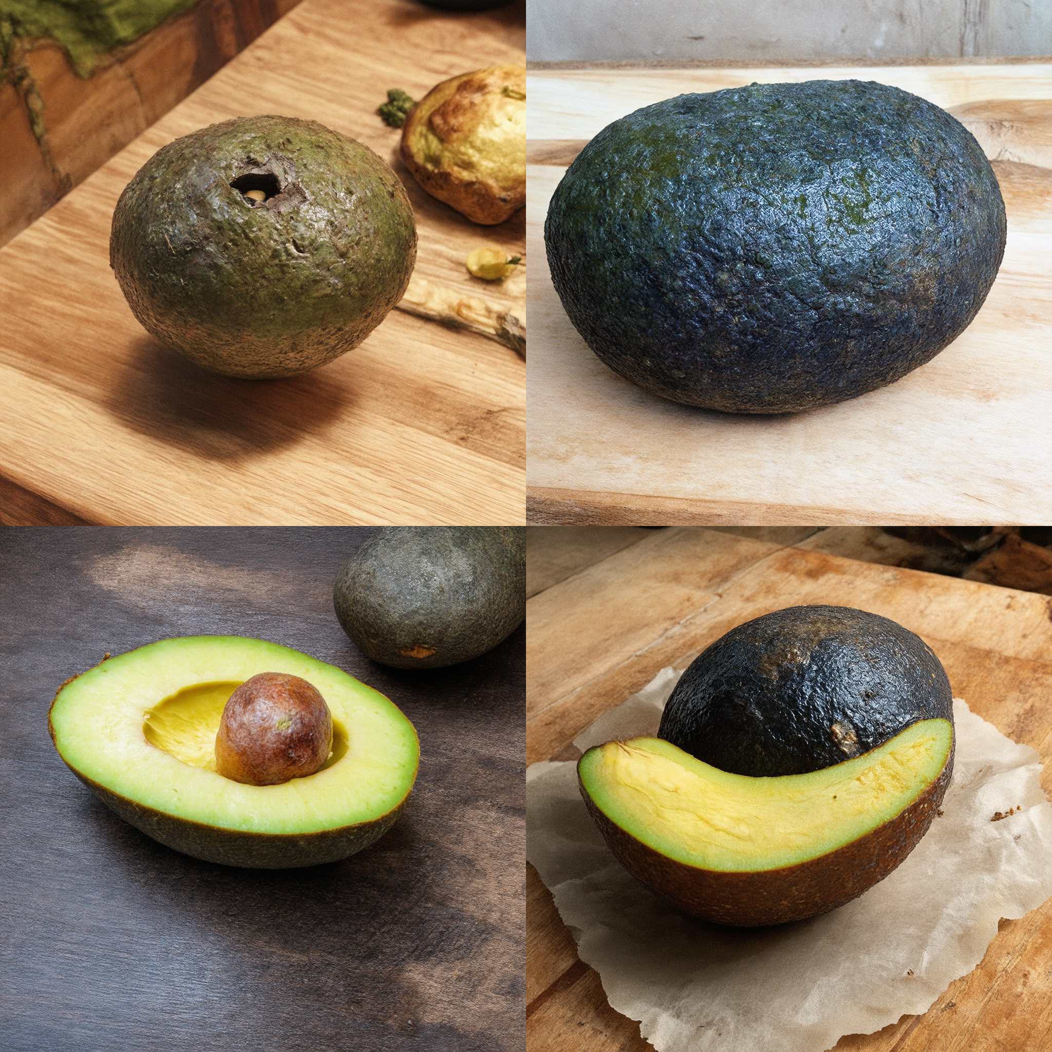 An overripe avocado