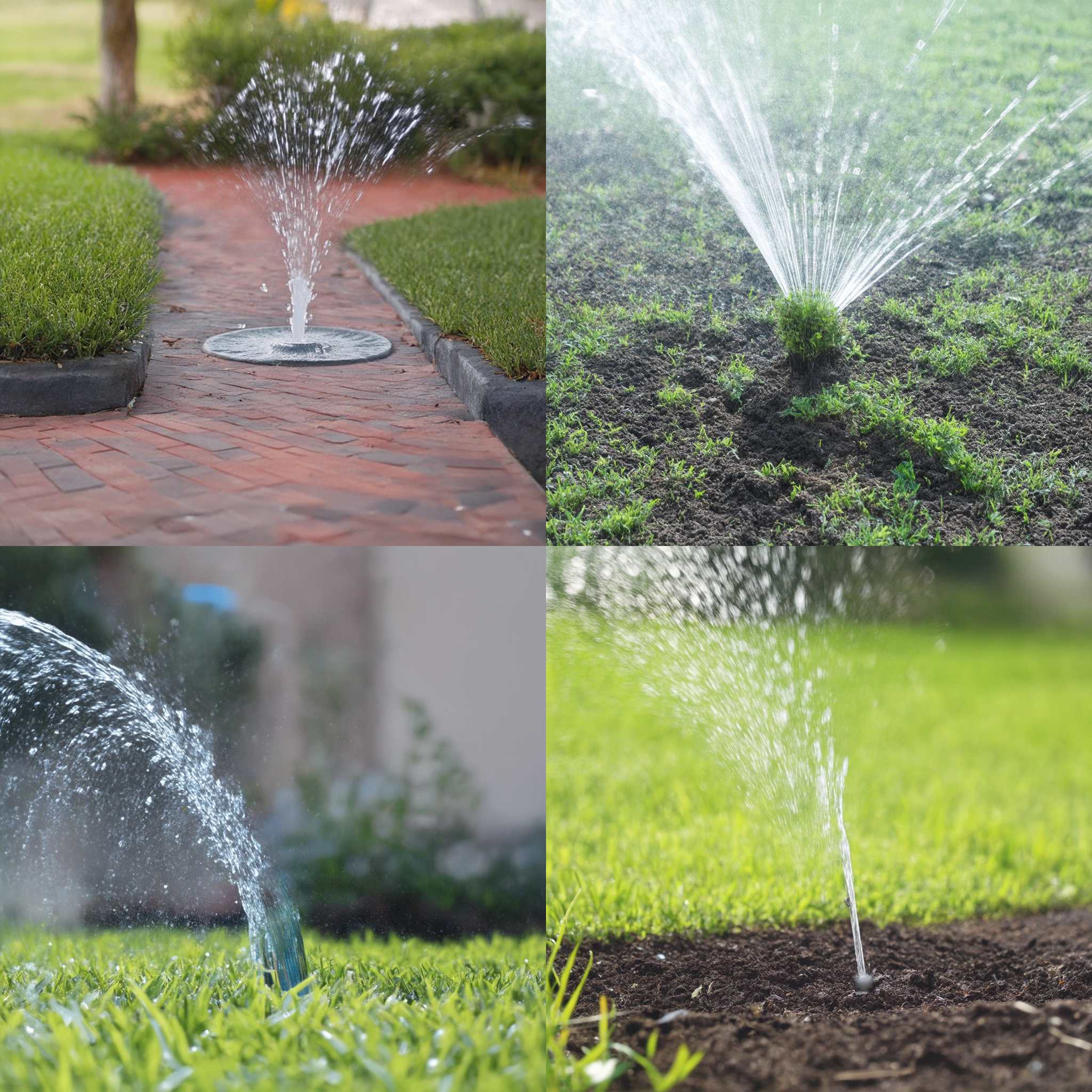 A regularly watered lawn