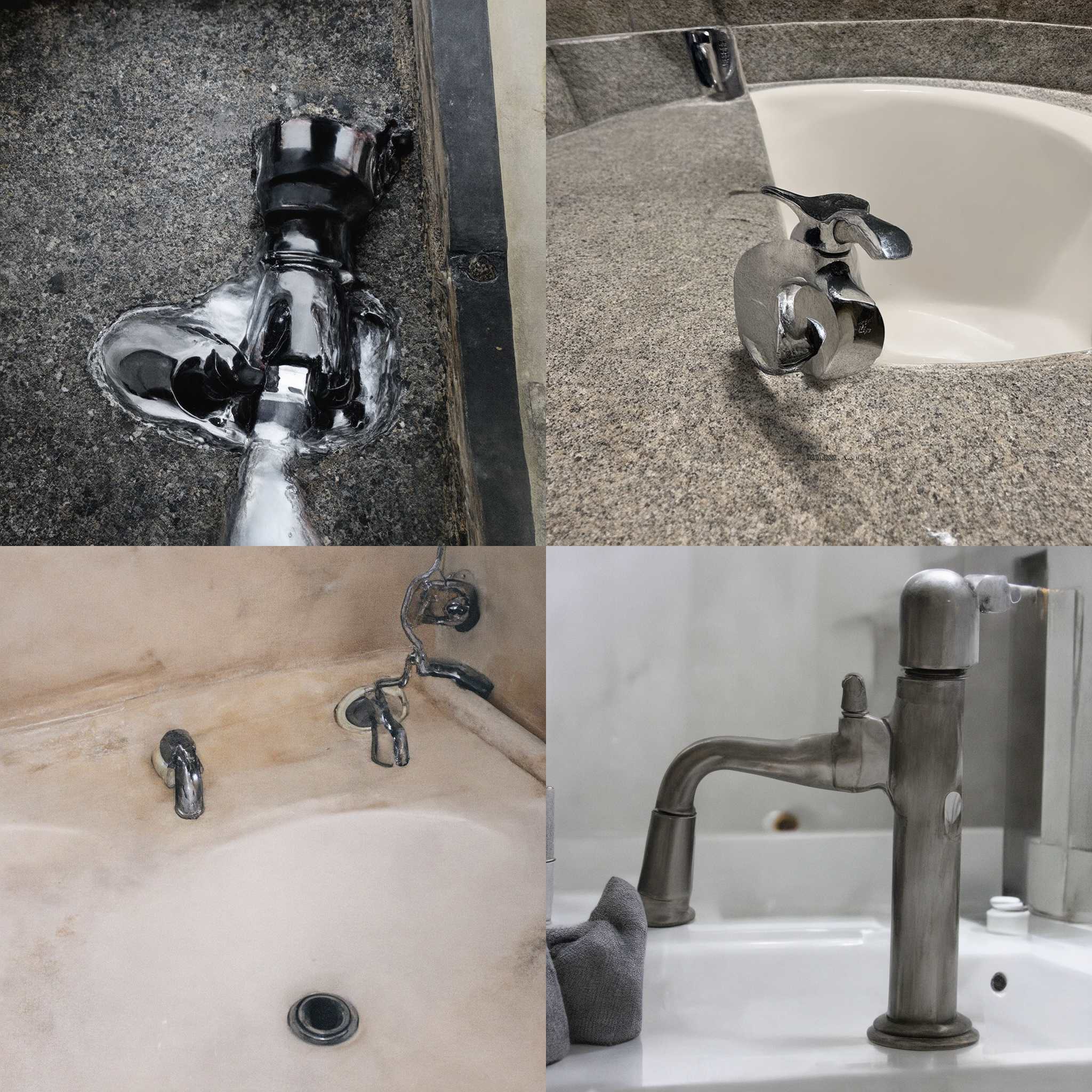 A faucet that's turned off