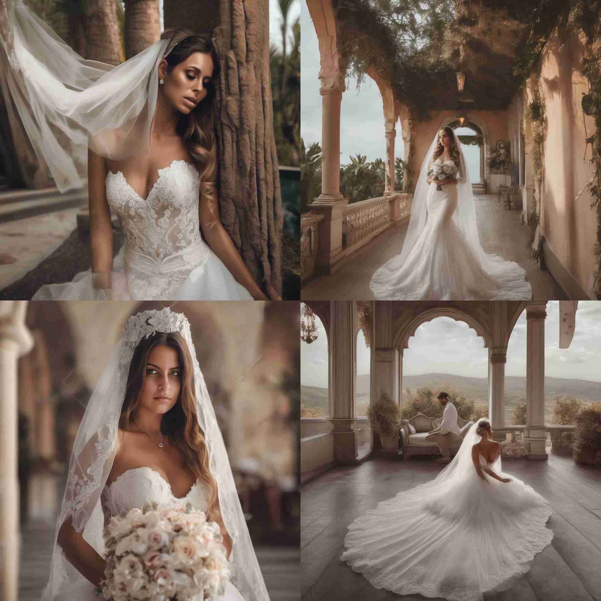 A bride during the honeymoon