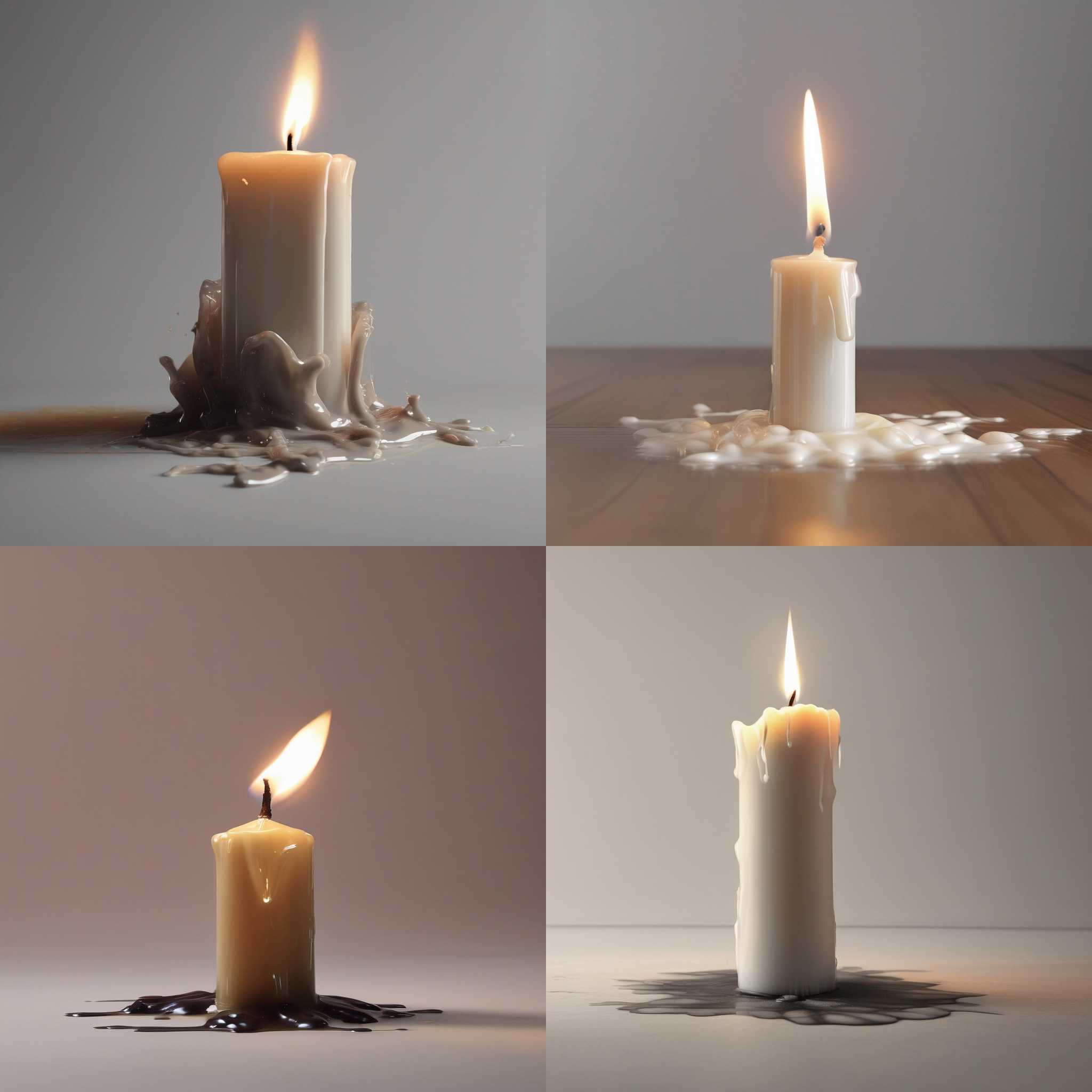 A candle just blown out