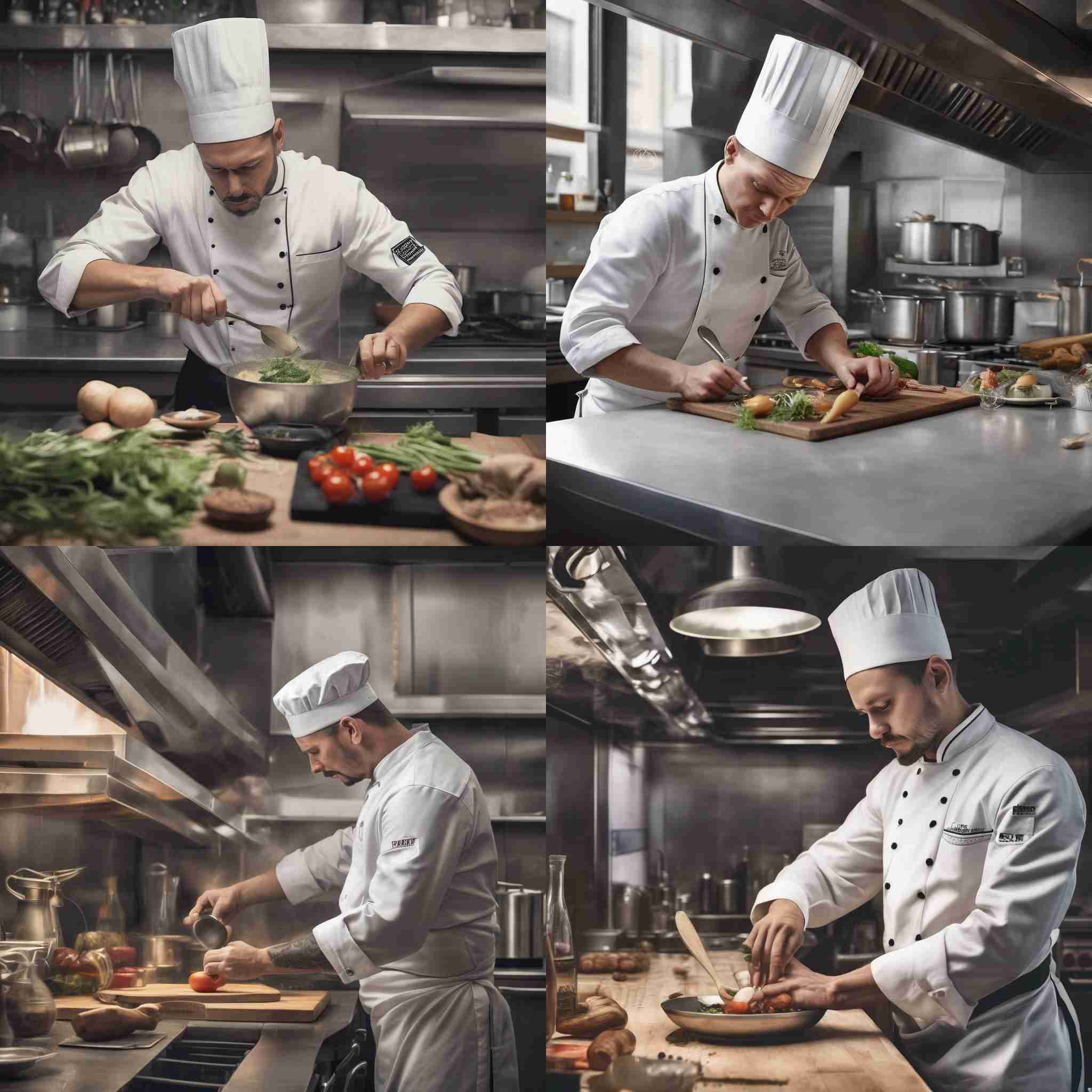 A chef working