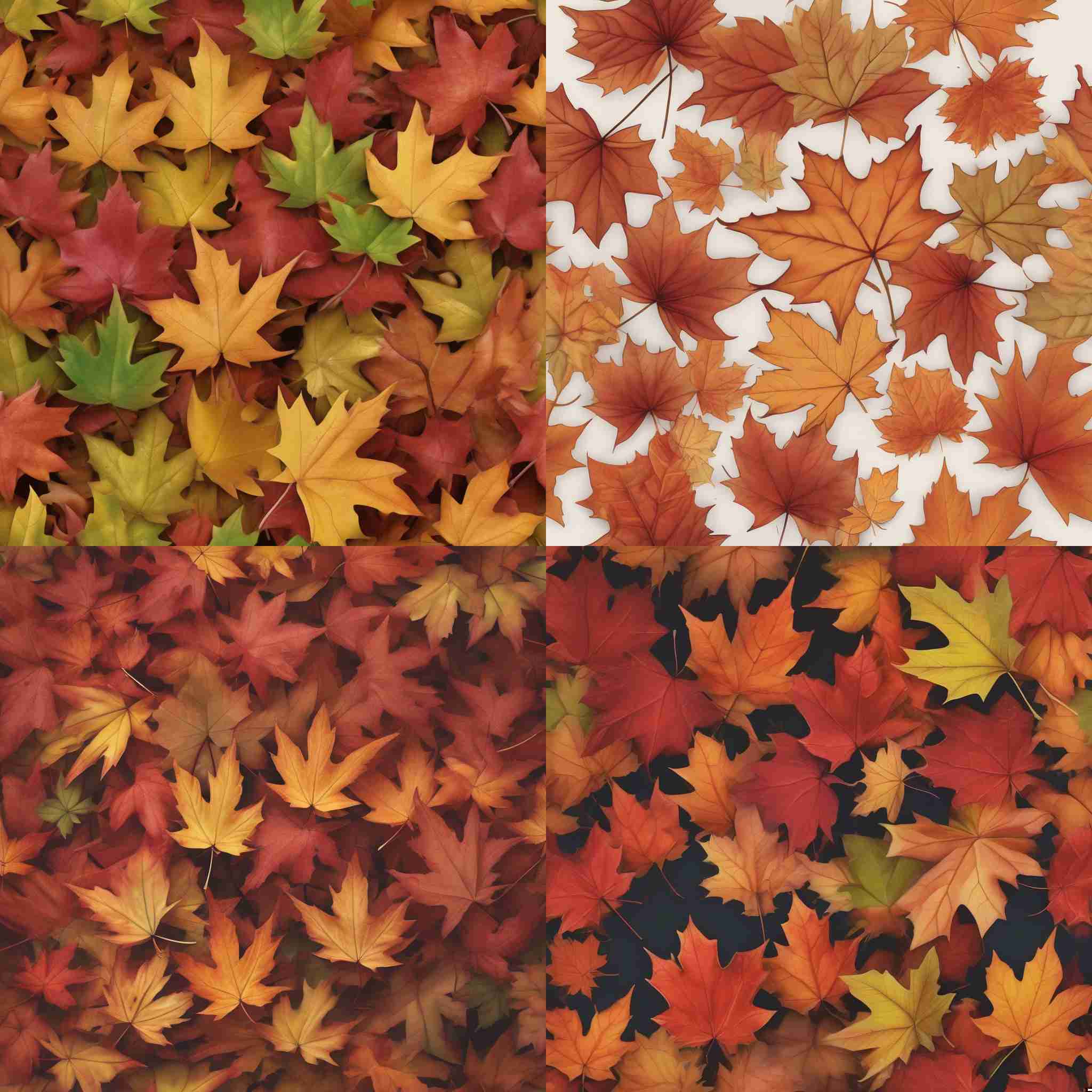 Maple leaves during autumn