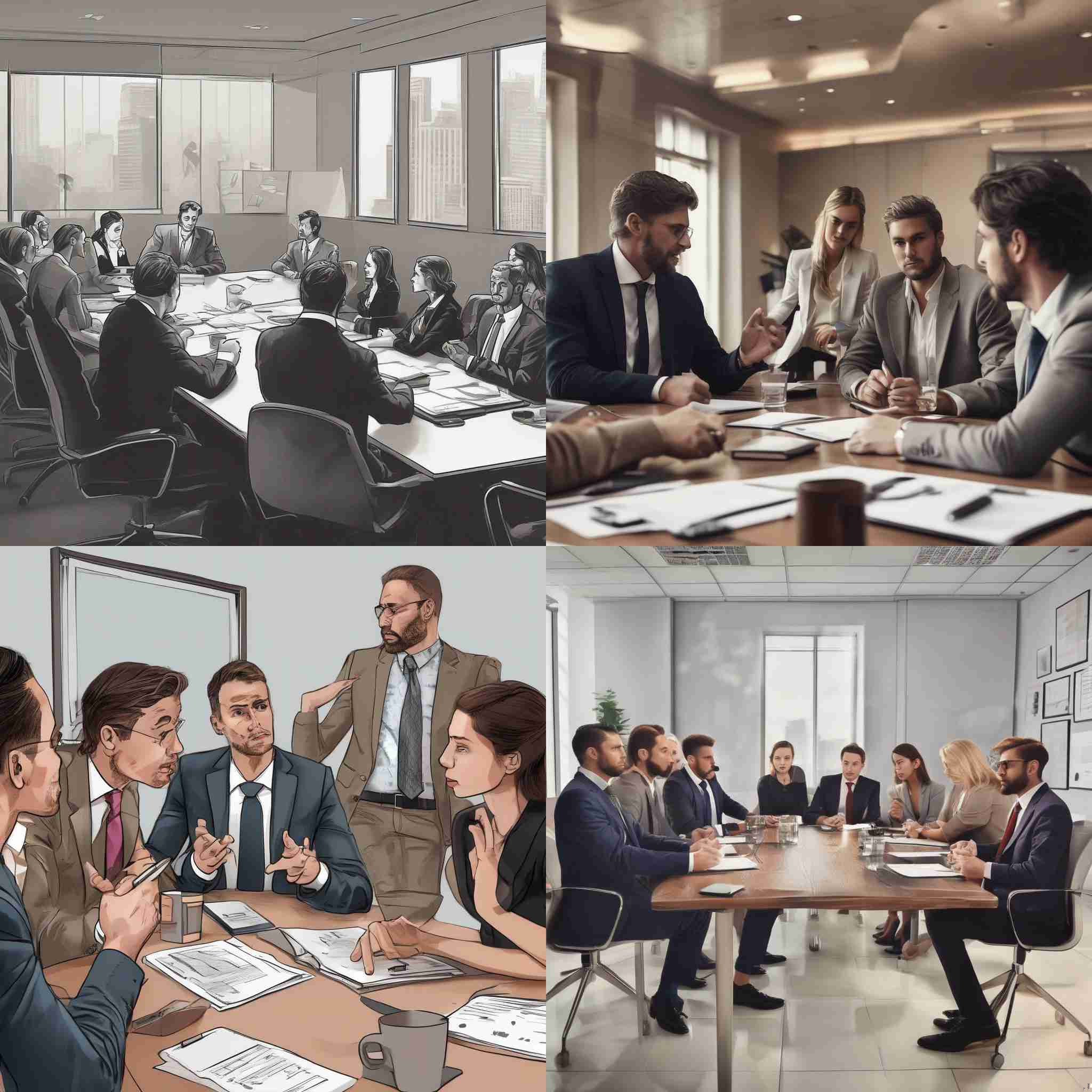 People in a business meeting