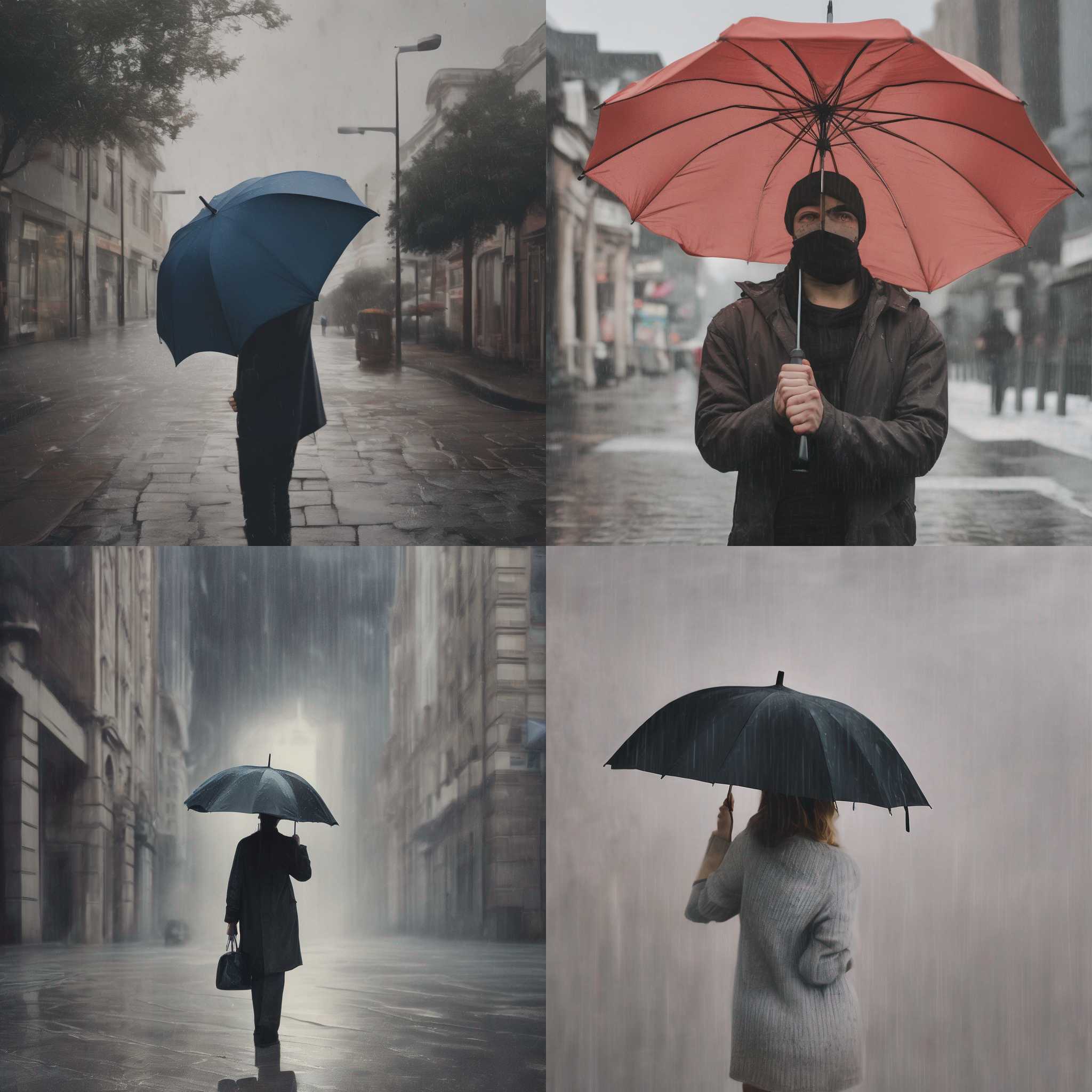 A person holding an umbrella