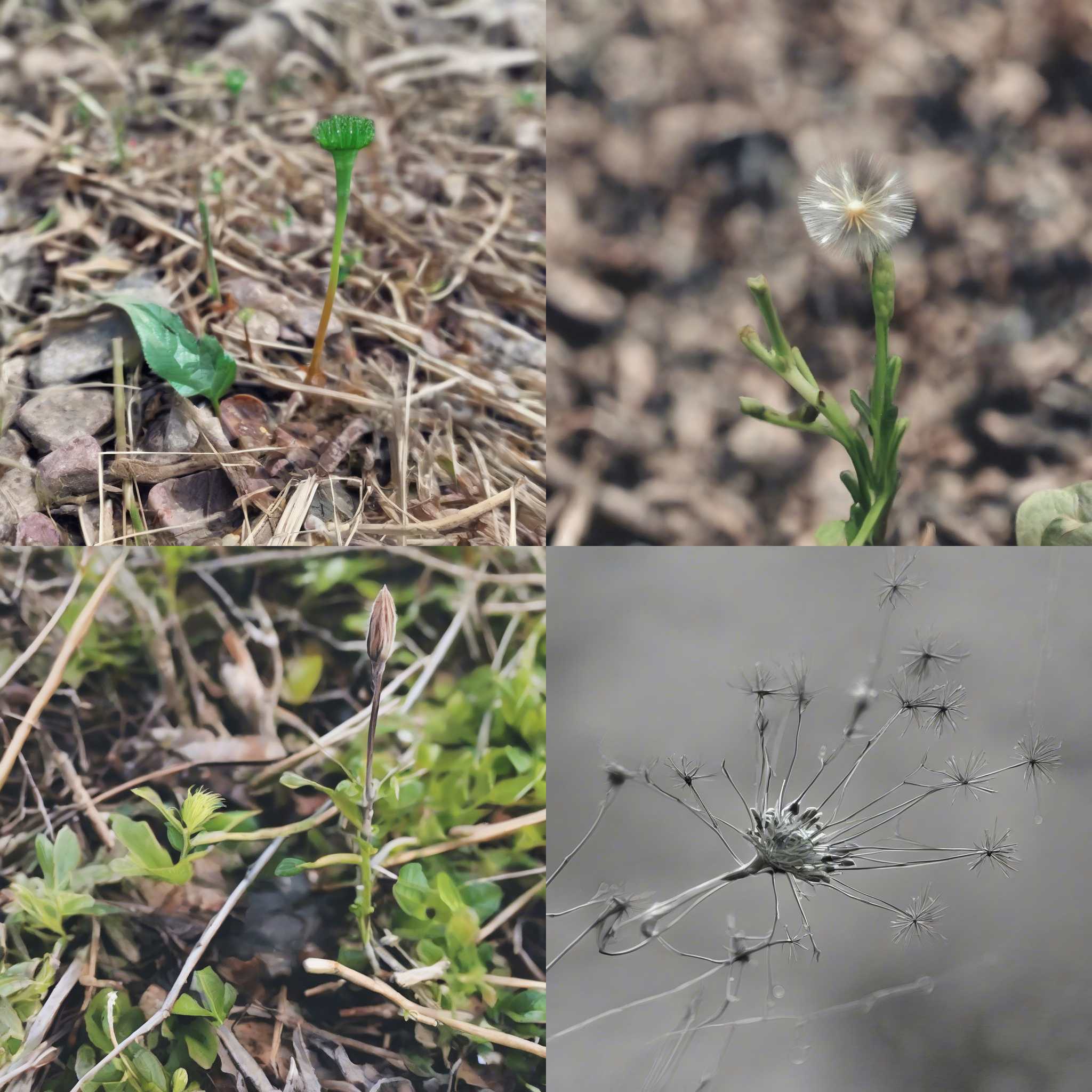 A budding dandelion