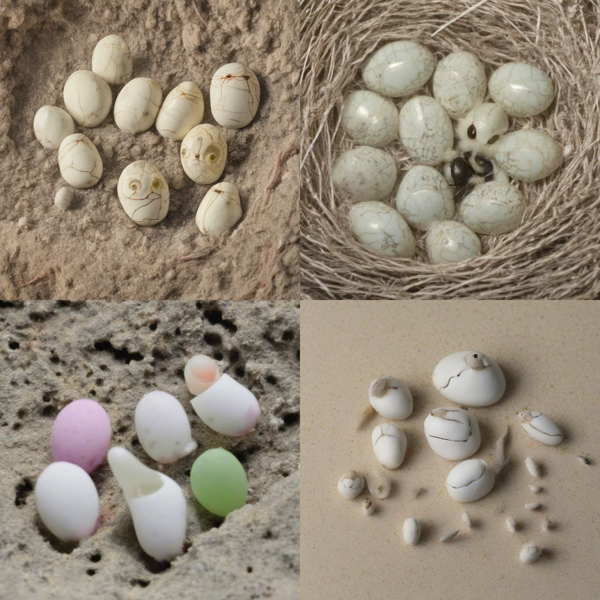 Newly hatched eggs