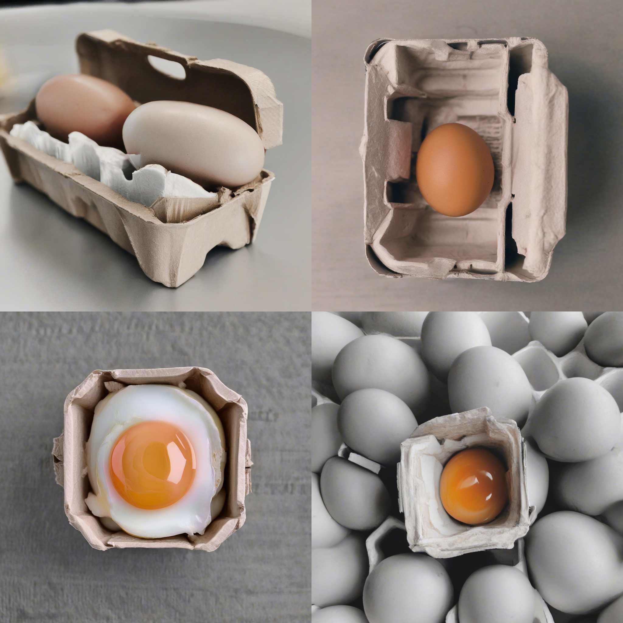 An egg in a carton