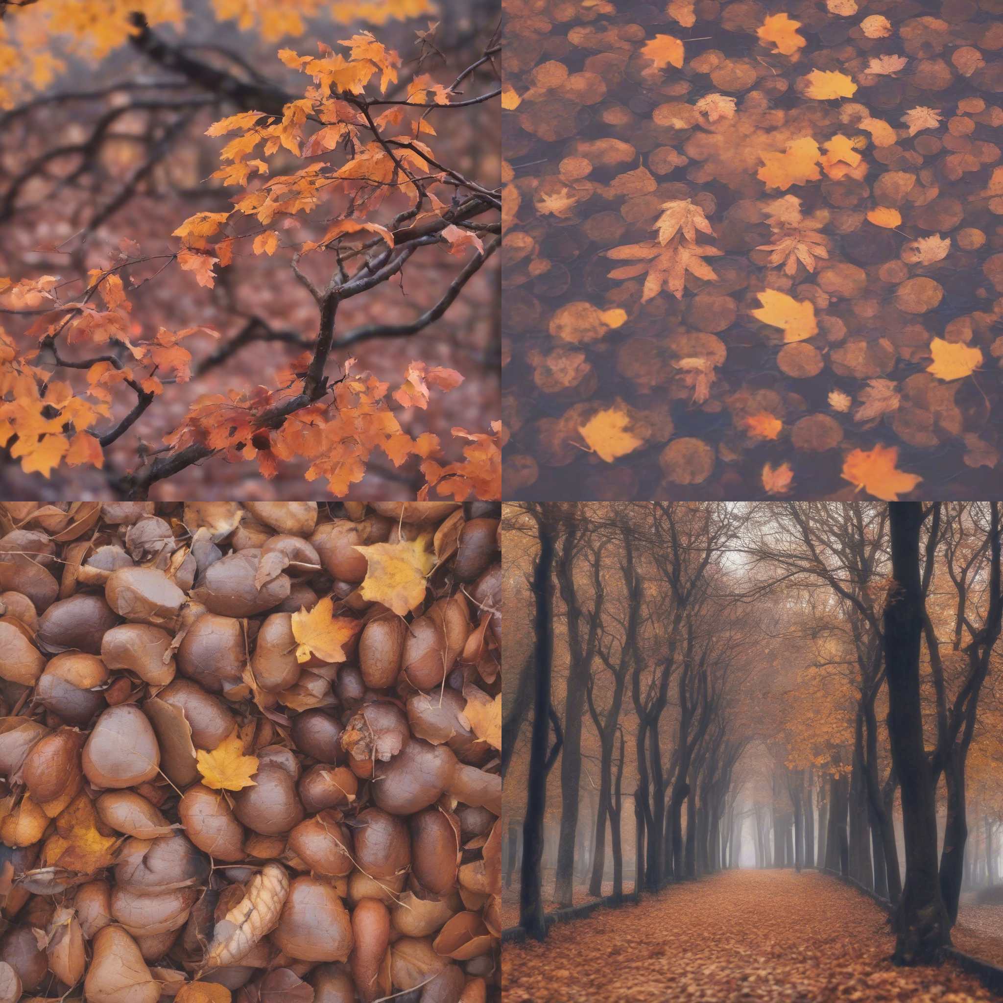 Maple leaves during autumn